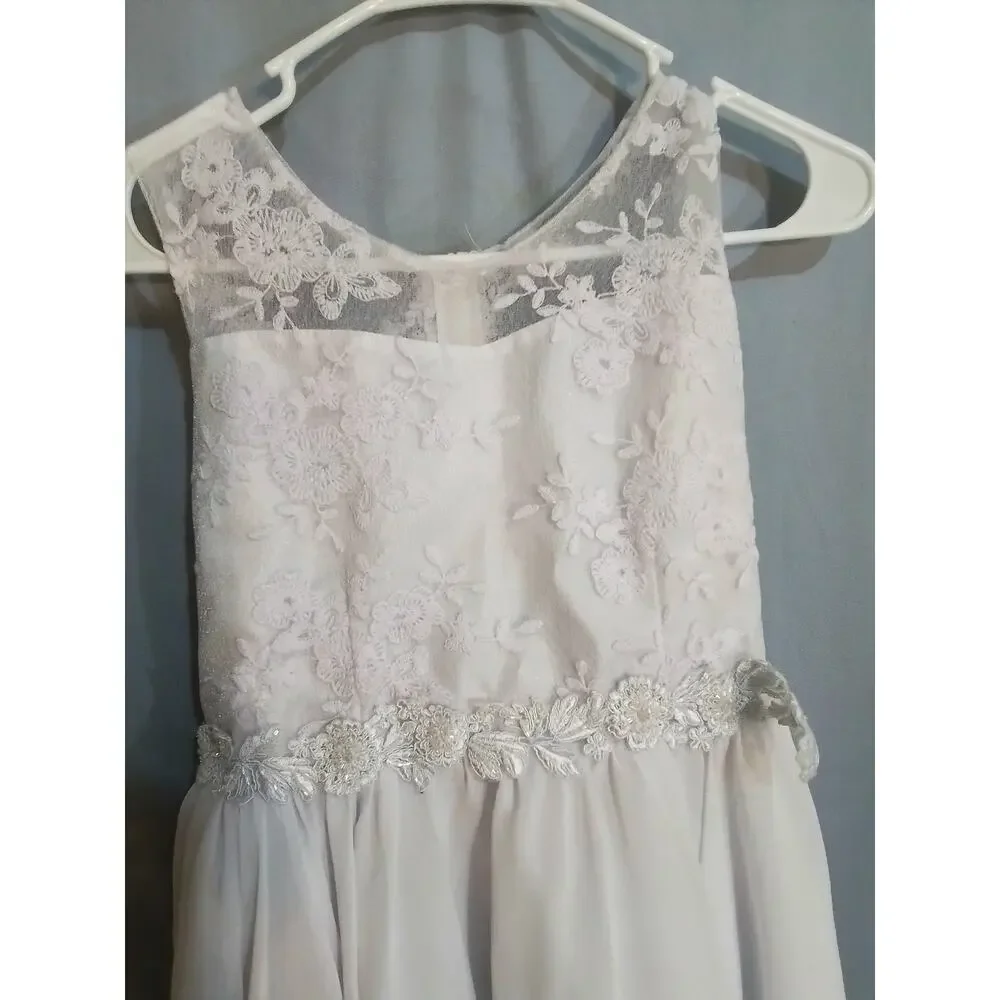 Joy Kids White  party / communion / flower girl dress